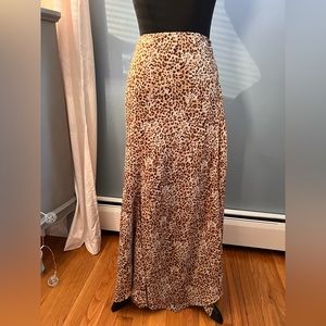 Emma James Animal Print Maxi Skirt